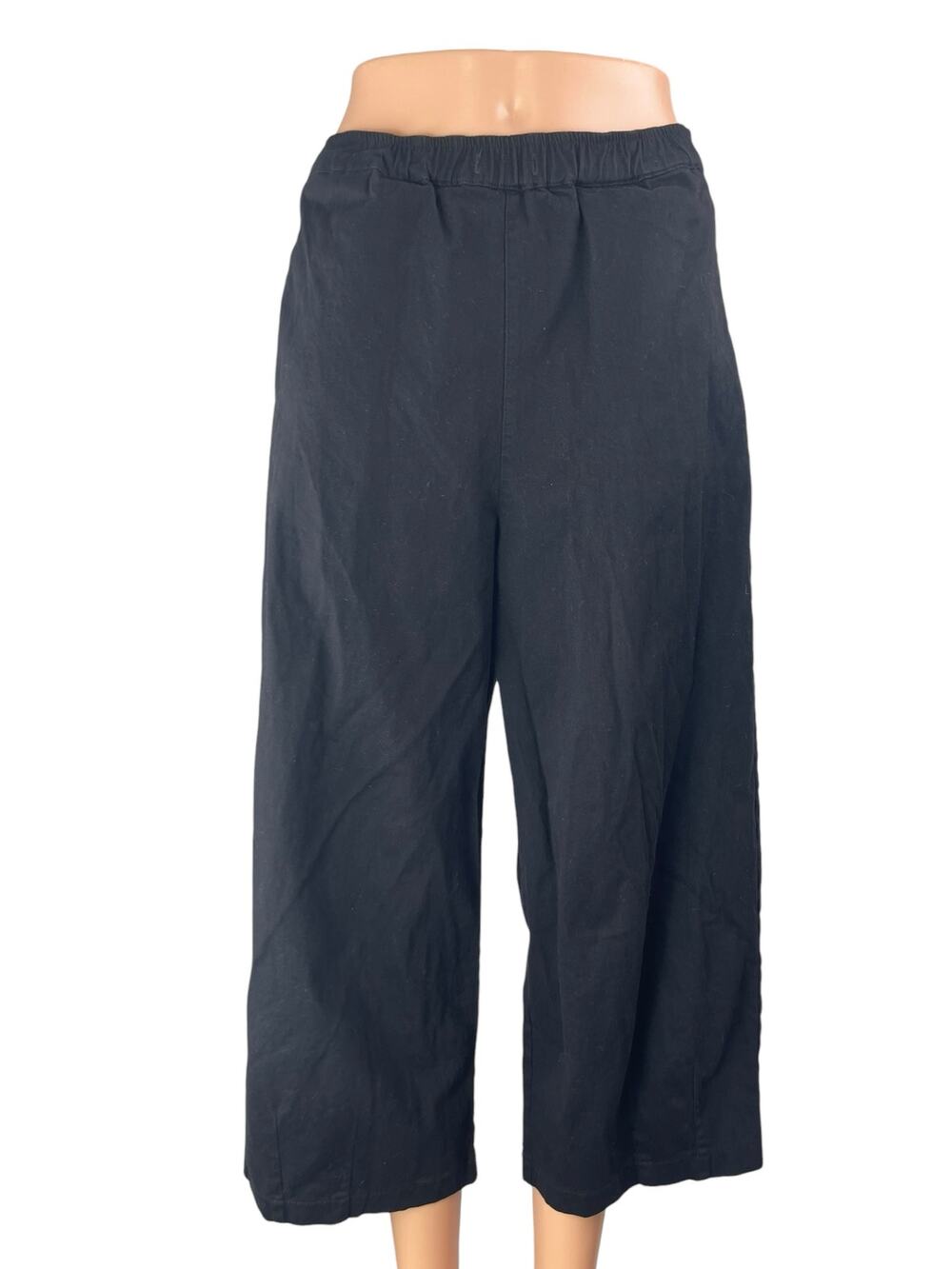 Good Girls Club Women's Gray High Rise Elastic Waist Wide Leg Trousers Pants 2